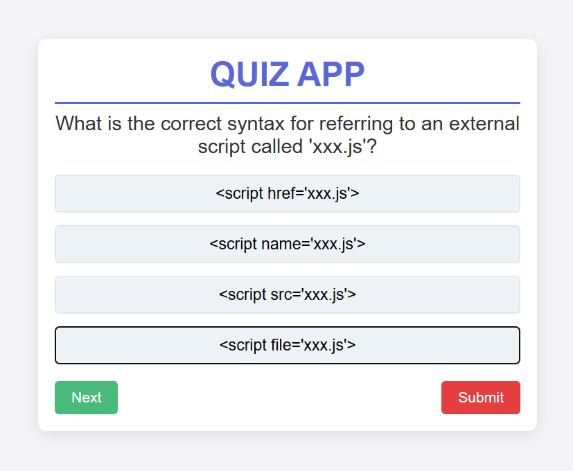 Quiz Application